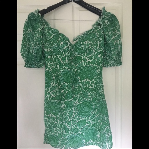 ViCi Emerald puff sleeve Sundress🧩 - Picture 3 of 8